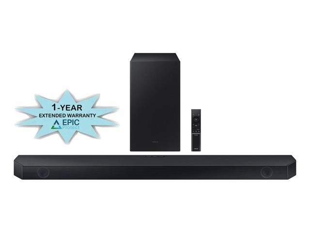 Samsung HW-Q60C 3.1ch Soundbar and Subwoofer with Dolby Atmos with an Additional 1 Year Coverage by Epic Protect (2023)