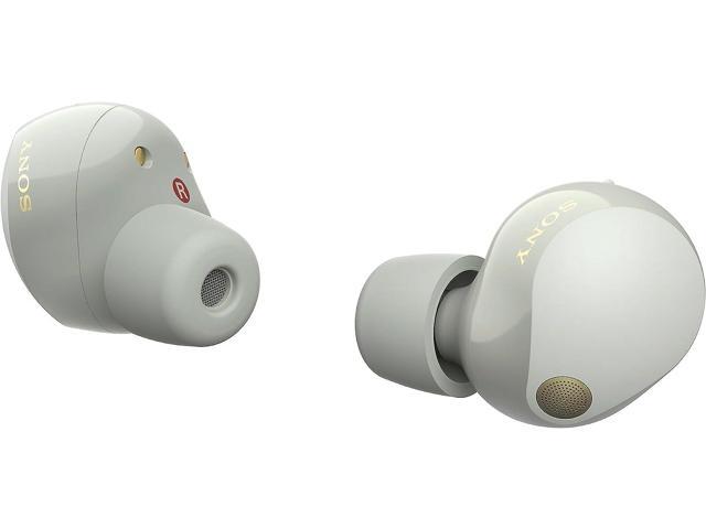 Sony WF-1000XM5-SILVER Wireless Noise Canceling High-Res Earbuds with an Additional 2 Year Coverage by Epic Protect (2023)