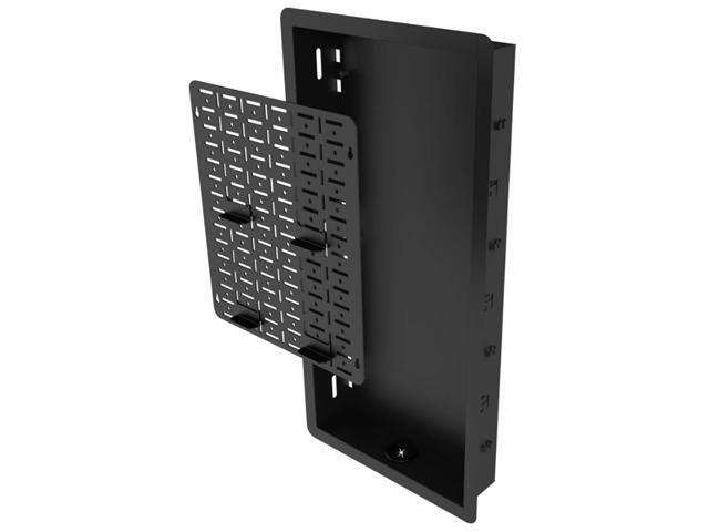 Kanto R600 Recessed in-wall Articulating TV Mount for 65 - 90 TVs | Fits Large TV Breakout Boxes & Other Gear | Accessory Plate with Space for Full Size AV Gear | Install Between 16 Studs - image 5