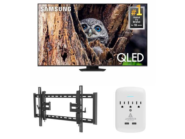 Samsung QN85Q80DDFXZA 85 Inch QLED 4K Smart TV with a Walts TV TILT-EXTENSION-37-90 Tilt Mount for 37'-90' Compatible TVs and Amber Protection...