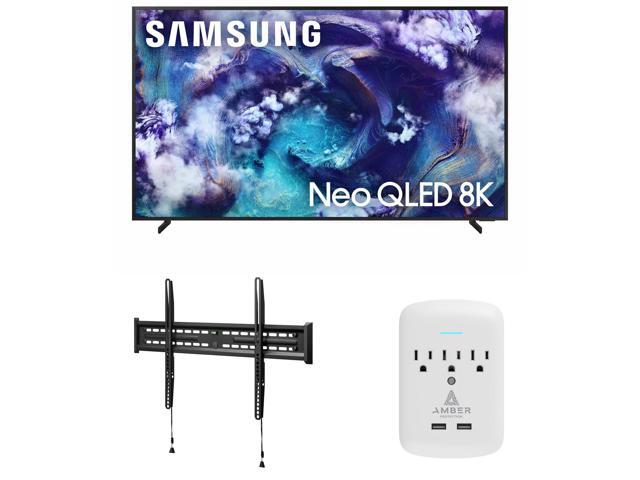 Samsung QN85QN900FFXZA 85 Inch Neo Quantum HDR 8K Pro QLED Smart TV with a Walts TV FIXED-MOUNT-43-90 TV Mount for 43'-98' TVs and Amber Protection...