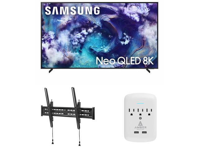 Samsung QN65QN900FFXZA 65 Inch Neo Quantum HDR 8K Pro QLED Smart TV with a Walts TV TILT-MOUNT-43-90 Large/XL Tilt Mount for 43'-98' TVs and Amber...