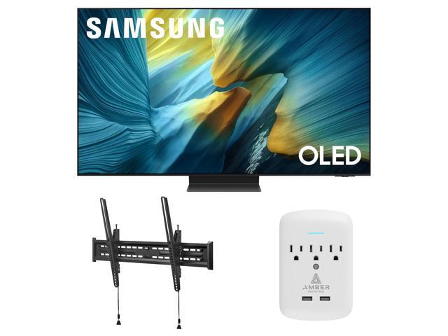 Samsung QN77S95FAFXZA 77 Inch OLED HDR Pro 4K Smart TV with a Walts TILT-MOUNT-43-90 Large/XL Tilt Mount for 43'-98' TVs and Amber Protection...
