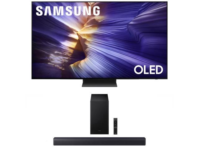 Samsung QN83S90FAEXZA 83 Inch 4K OLED Smart TV with a Samsung HW-B550F B-Series Soundbar 2.1 Ch and Subwoofer (2025)