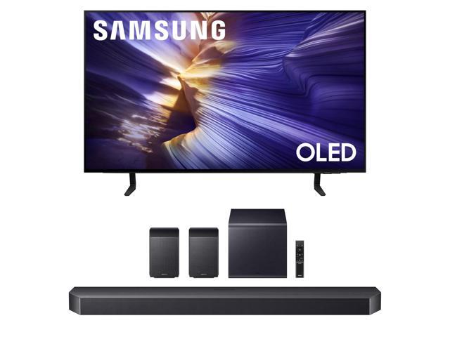 Samsung QN42S90FAEXZA 42 Inch 4K OLED Smart TV with a Samsung HW-Q990F Q Series Soundbar 11.1.4 Ch Subwoofer with Rear Speakers (2025)