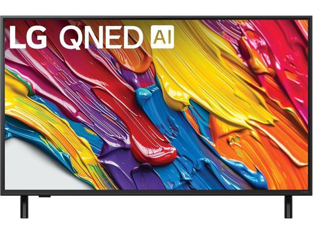 LG 43QNED82AUA 43 Inch QNED AI 4K Smart TV with a Walts FIXED-MOUNT-43-90 Mount and Amber Protection 3-OUTLET-SURGE Surge Protector (2025)