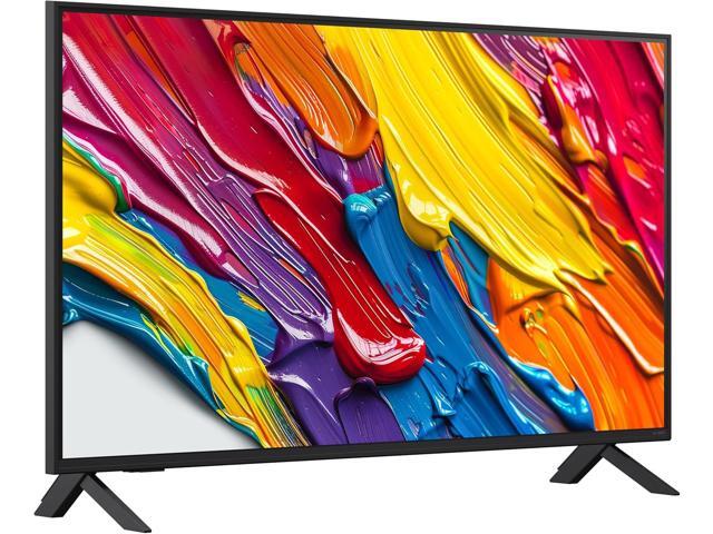LG 43QNED82AUA 43 Inch QNED AI 4K Smart TV with a Walts FIXED-MOUNT-43-90 Mount and Amber Protection 3-OUTLET-SURGE Surge Protector (2025)