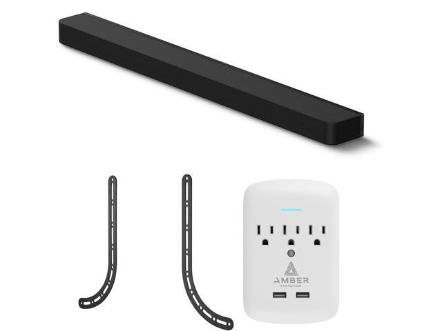 Sony HT-A8000 BRAVIA Theater Bar Soundbar with a Walts TV SOUNDBAR-MOUNT and Amber Protection 3-OUTLET-SURGE Surge Protector (2024)