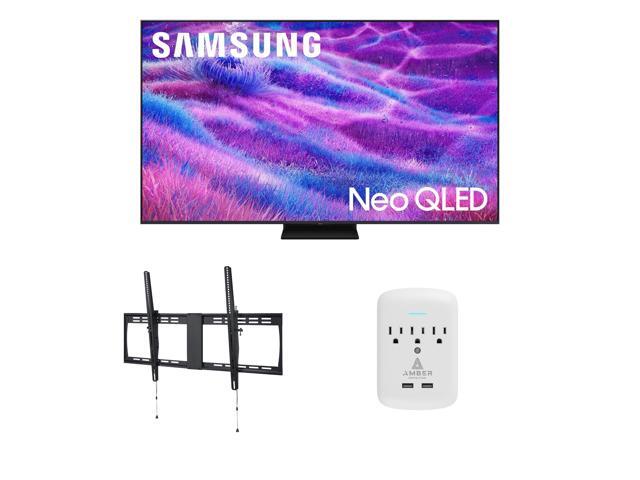 Samsung QN100QN80FFXZA 100 Inch Neo QLED QN80F Series Supreme UHD 4K TV with a Walts XXL-TILT-MOUNT and Amber Protection 3-OUTLET-SURGE Surge...