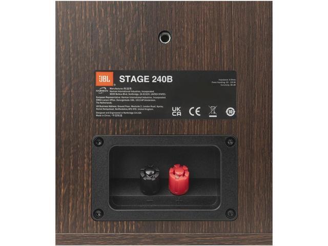 JBL STAGE-240B-BLK 2-Way 4.5' Bookshelf Loudspeakers with STAGE-FS-BLK Floorstands (2025)