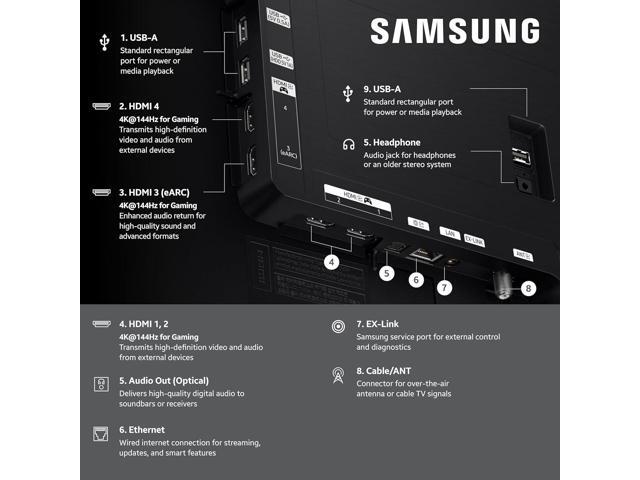 Samsung QN42S90FAEXZA 42 Inch 4K OLED Smart TV with an Austere 5S-PS4-US1 4-Outlet Power (2025)