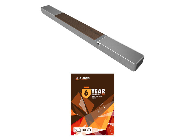 Klipsch FLEXUS-300-SOUNDBAR 5.1.2 Dolby Atmos Sound Bar Walnut with 6 Year Amber Protection Plan (2025)
