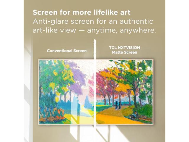 TCL - 75" Class A300W NXTVISION Series 4K QLED Lifestyle TV with Ultra Matte Screen and Flush Wall Mount (2024) - image 6