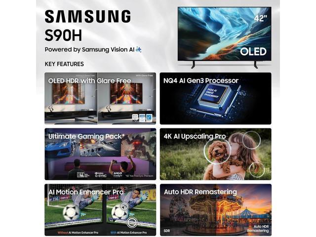 Samsung - 55" Class S90H OLED 4K UHD SmartVision AI Smart Tizen TV (2026) - image 4