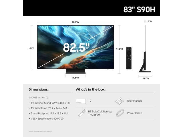 Samsung - 83" Class S90H OLED 4K UHD SmartVision AI Smart Tizen TV (2026) - image 3