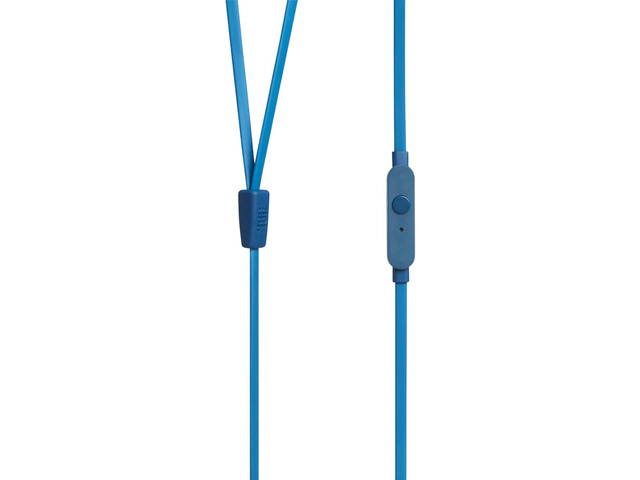 JBL TUNE 110 BLUE In-Ear Tangle-Free Wired Headphones (Blue)