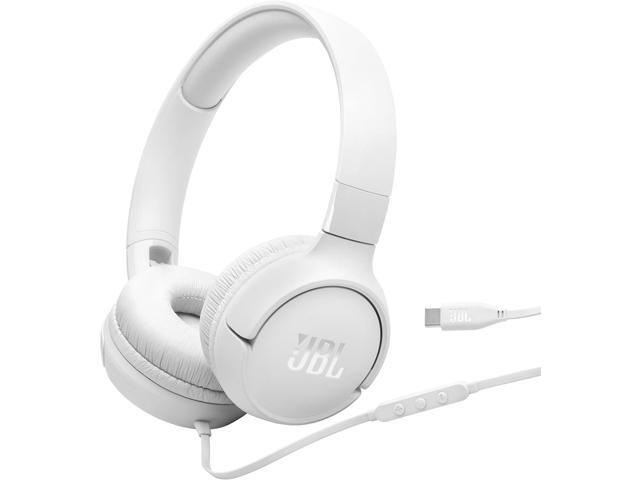 JBL TUNE520C-USB-C-WHITE Hi-Res Wired On-Ear Headphones (White)