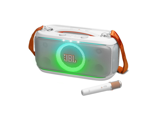 JBL PARTYBOX-ON-THE-GO-2-PLUS-WHITE Portable Party Speaker with Real-Time AI Vocal Removal (2026)