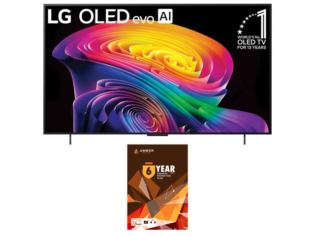 LG OLED42C6PUA 42 Inch Class OLED AI C6 4K Smart TV with 6 Year Amber Protection Plan (2026)