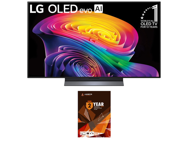 LG OLED48C6PUA 48 Inch Class OLED AI C6 4K Smart TV with 2 Year Amber Protection Plan (2026)