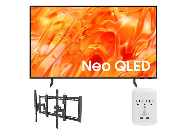 Samsung QN50QN70HAFXZA 50' NeoQLED Smart TV with 4K Upscaling with a Walts TV TILT-EXTENSION-37-90 Tilt Mount for 37'-90' Compatible TVs and an...