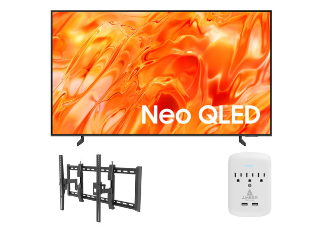 Samsung QN75QN70HAFXZA 75' NeoQLED Smart TV with 4K Upscaling with a Walts TV TILT-EXTENSION-37-90 Tilt Mount for 37'-90' Compatible TVs and an...