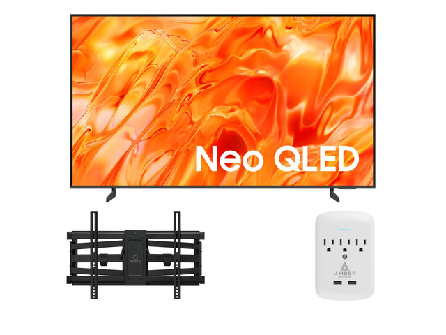 Samsung QN75QN70HAFXZA 75' NeoQLED Smart TV with a Walts TV XL-FULL-MOTION-MOUNT Full Motion Mount for 43 -90' Compatible TVs and an Amber...