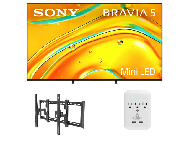 Sony K-55XR50 55' TV with TILT-EXTENSION-37-90 and 3-OUTLET-SURGE (2025)