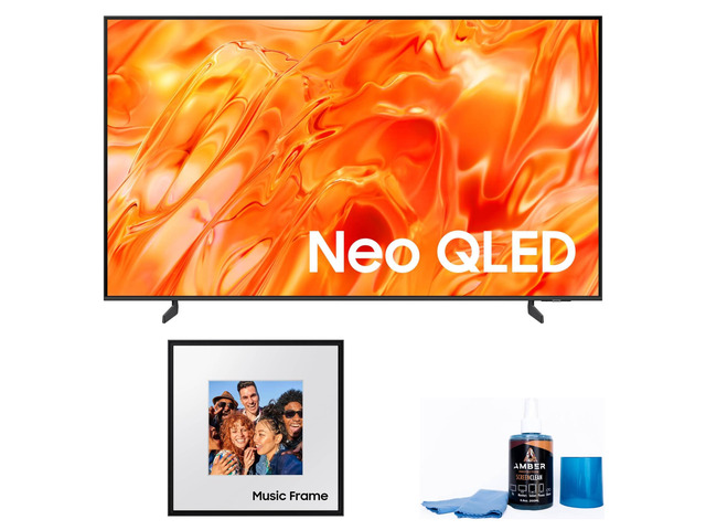 Samsung QN75QN70HA 75' NeoQLED TV with HW-LS60D Photo Frame Speaker (2026)