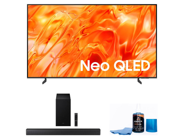 Samsung QN75QN70HA 75' NeoQLED TV with HW-B630F Soundbar and Sub (2026)