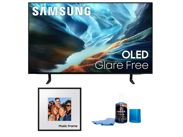 Samsung QN42S90HA 42' OLED TV with HW-LS60D Photo Frame Speaker (2026)