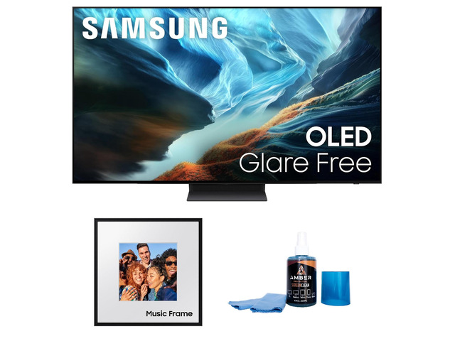 Samsung QN55S90HA 55' OLED TV with HW-LS60D Photo Frame Speaker (2026)