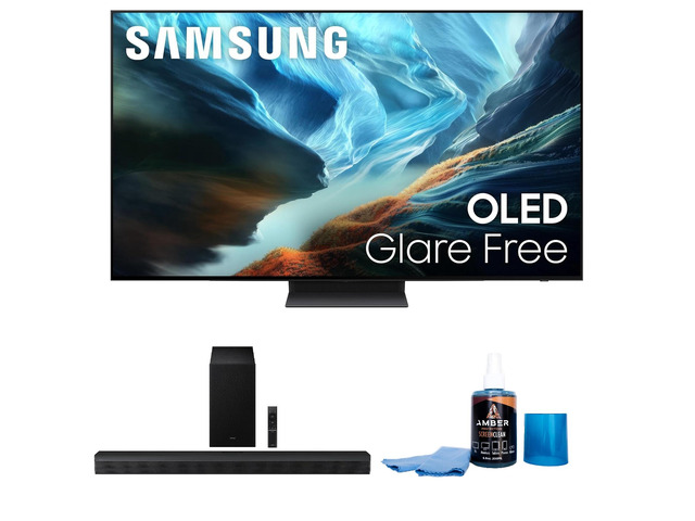 Samsung QN65S90HA 65' OLED TV with HW-B750F Soundbar and Subwoofer (2026)