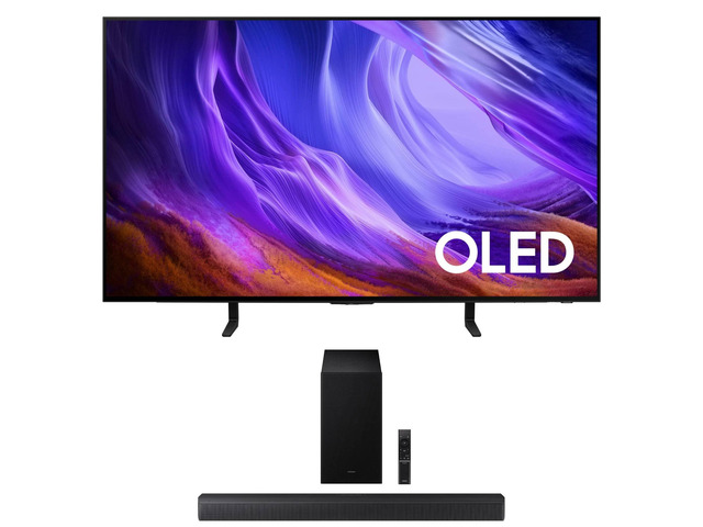 Samsung QN48S85HA 48' OLED TV with HW-B630F Soundbar and Sub (2026)