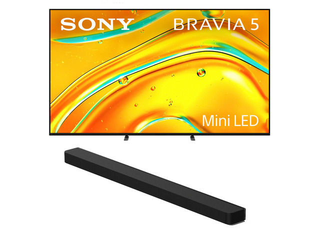 Sony K-55XR50 Mini LED 4K HDR TV with a HT-A9000 BRAVIA Soundbar (2025)