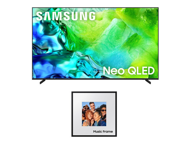 Samsung QN75QN80HA 75' QLED TV with HW-LS60D Photo Frame Speaker (2026)