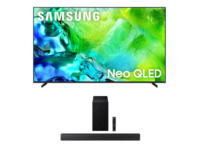 Samsung QN55QN80HA 55' QLED TV with HW-B630F Soundbar and Subwoofer (2026)