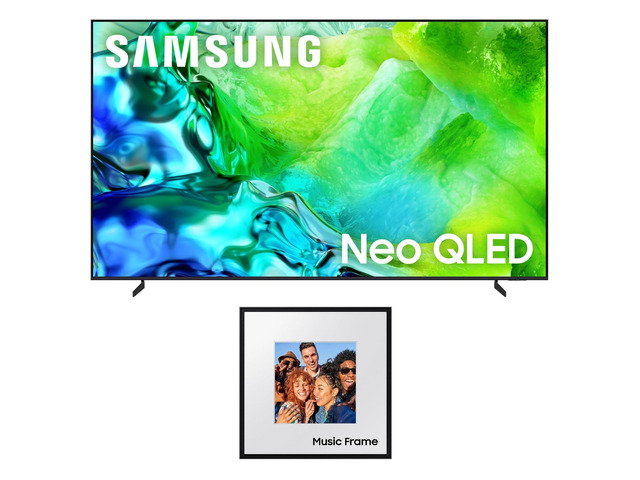 Samsung QN85QN80HA 85' QLED TV with HW-LS60D Photo Frame Speaker (2026)