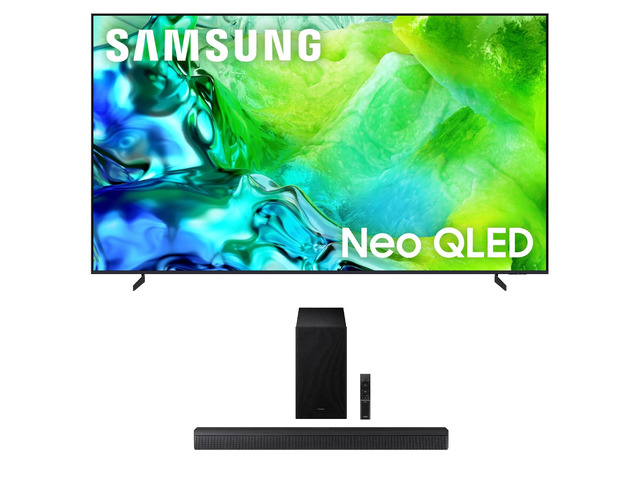 Samsung QN85QN80HA 85' QLED TV with HW-B630F Soundbar and Subwoofer (2026)