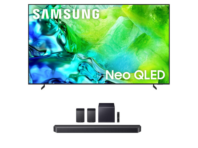 Samsung QN85QN80HA 85' QLED TV with HW-Q990F Soundbar and Subwoofer (2026)