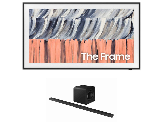Samsung QN65LS03HE 65' QLED 4K TV with HW-S800D Soundbar and Sub (2026)