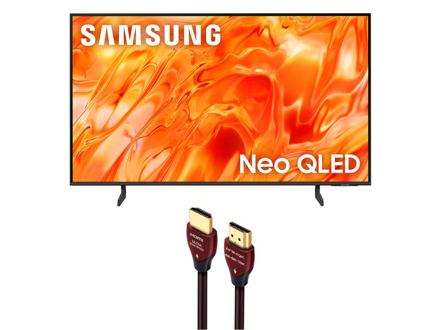 Samsung QN50QN70HA NeoQLED TV with a WireLogic 4K-8K-10K HDMI Cable (2026)