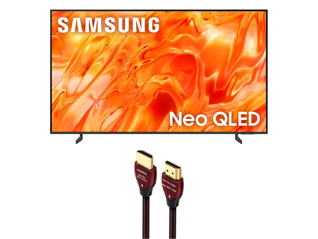 Samsung QN75QN70HA NeoQLED TV with a WireLogic 4K-8K-10K HDMI Cable (2026)