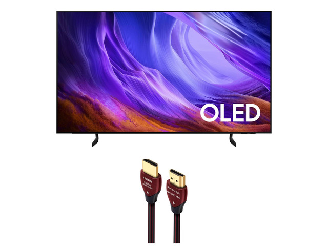 Samsung QN55S85HAEXZA 55' 4K TV with WireLogic 4K-8K-10K HDMI Cable (2026)