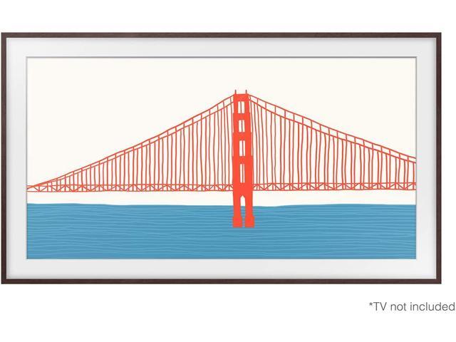 Samsung - 85" The Frame Customizable Bezel - Modern Brown - image 3