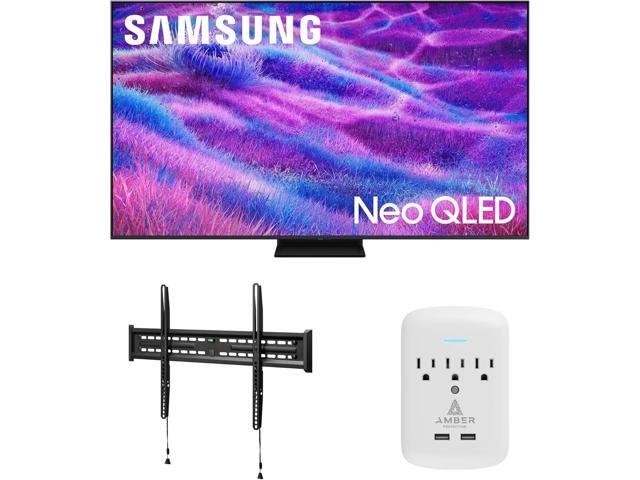 Samsung QN75QN80FAFXZA 75 Inch Neo QLED QN80F Series Supreme UHD 4K TV with a Walts TV FIXED-MOUNT-43-90 TV Mount for 43'-98' TVs and Amber...