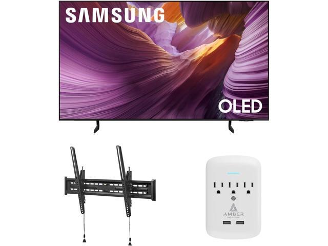 Samsung QN83S85FAEXZA 83 Inch OLED HDR 4K Smart TV with a Walts TV TILT-MOUNT-43-90 Large/XL Tilt Mount for 43'-98' TVs and Amber Protection...
