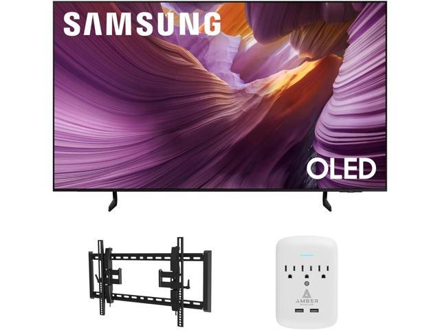 Samsung QN83S85FAEXZA 83 Inch OLED HDR 4K Smart TV with a Walts TV TILT-EXTENSION-37-90 Tilt Mount for 37'-90' TVs and Amber Protection...