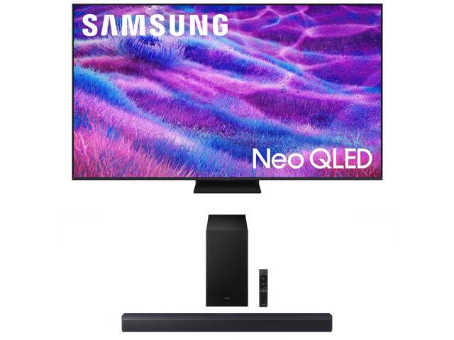 Samsung QN55QN80FAFXZA 55 Inch Neo QLED QN80F Series Supreme UHD 4K TV with a Samsung HW-B550F B-Series Soundbar 2.1 Ch and Subwoofer (2025)