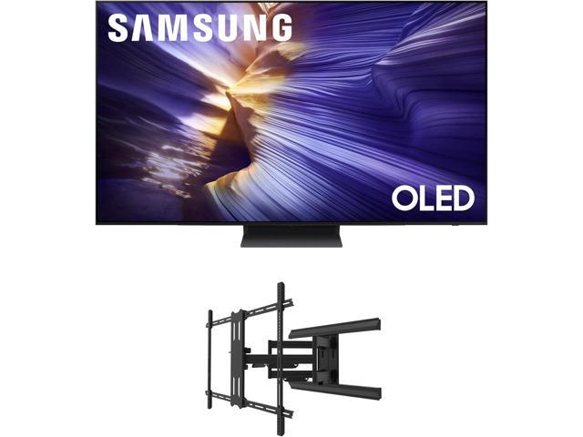 Samsung QN55S90FAFXZA 55 Inch 4K OLED Smart TV with a Kanto PMX800 Full Motion Dual Stud Mount (2025)